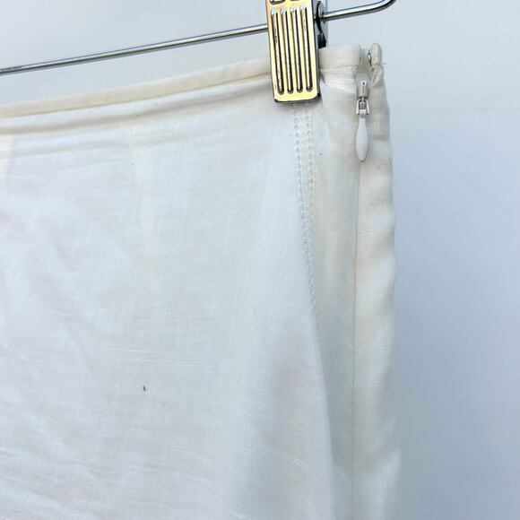 SIR The Label Pierre Maxi Skirt Sheer Long Cover-Up White Cottage Size 1 US 4 - Picture 6 of 10